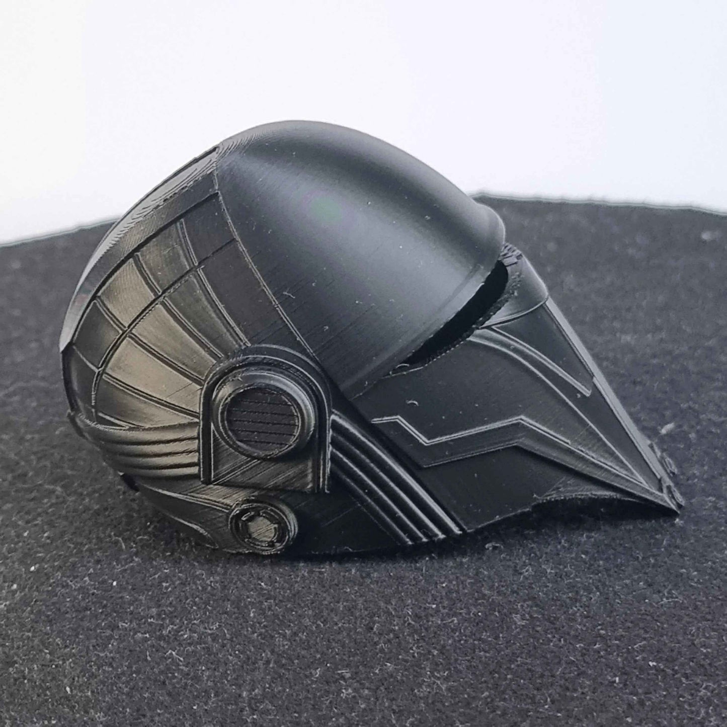 Darth Revan Helmet back view 3D printed cosplay NMT's Workshop