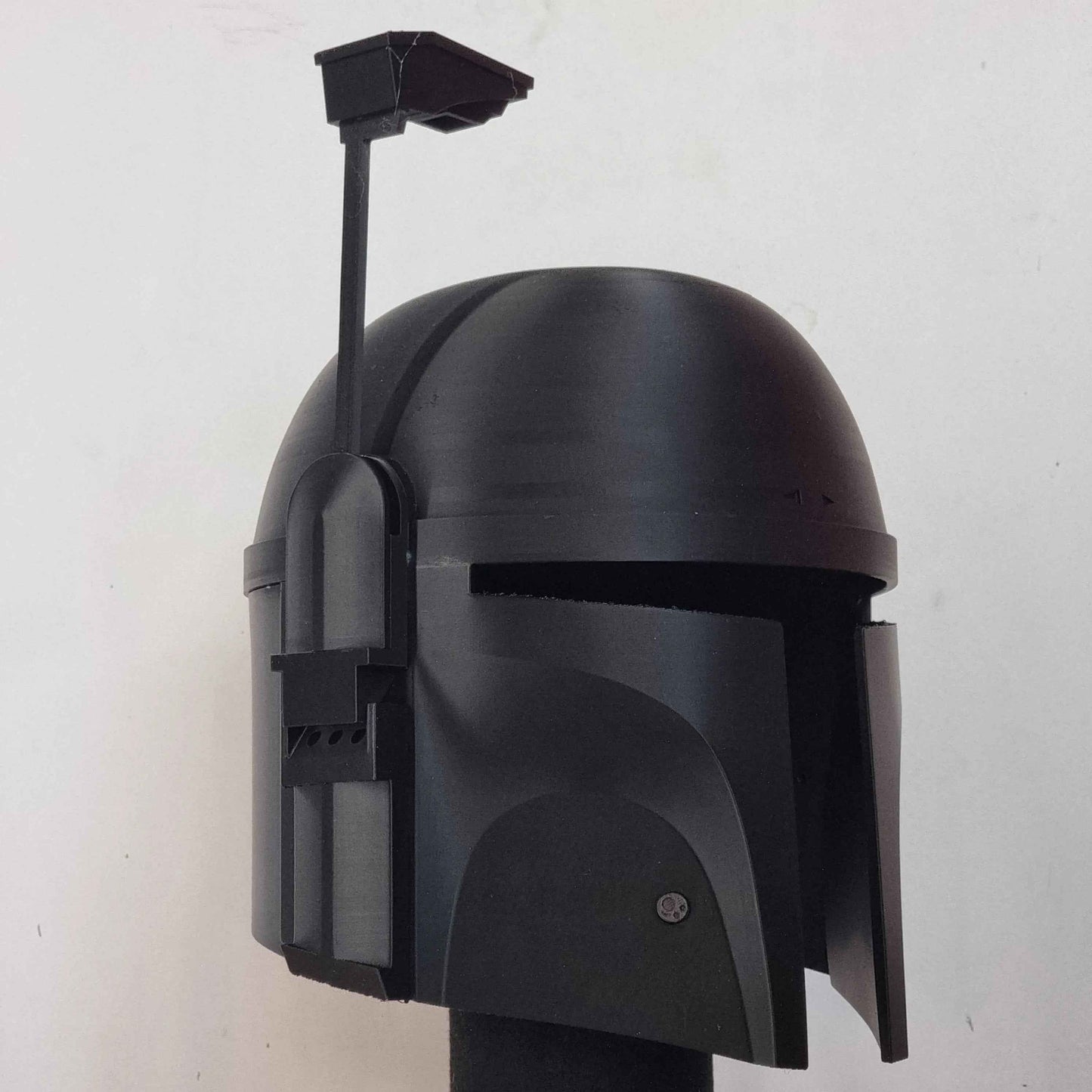 Mandalorian Helmet Death Watch side view 3D printed cosplay NMT's Workshop