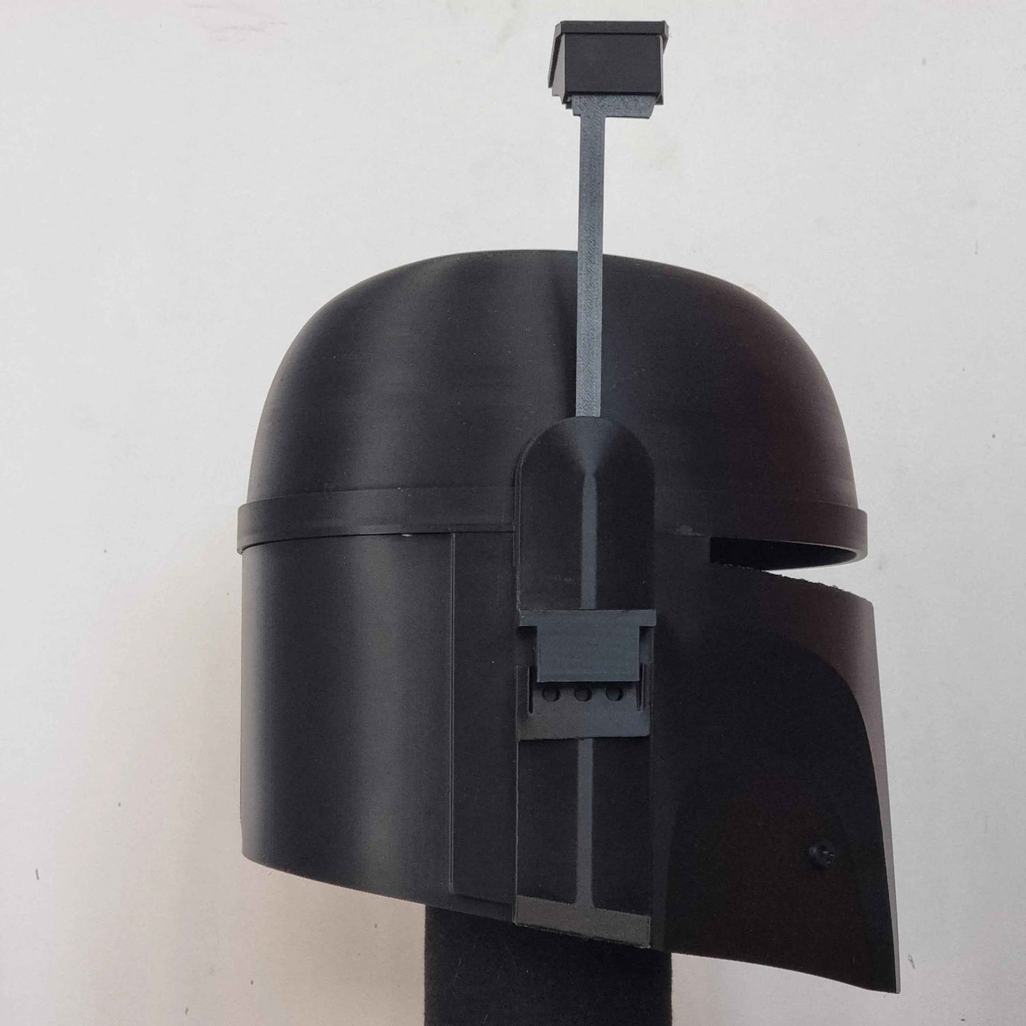 Mandalorian Helmet Death Watch back view 3D printed cosplay NMT's Workshop