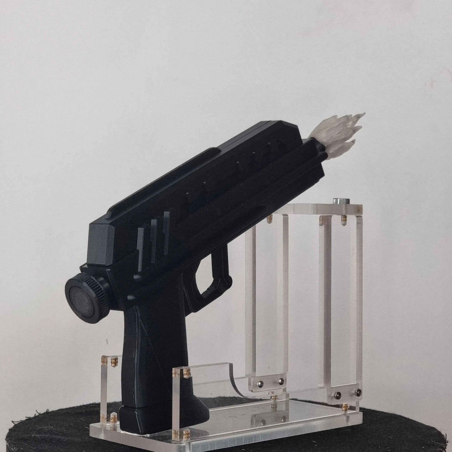 Blaster DC-17 back view 3D printed prop replica NMT's Workshop