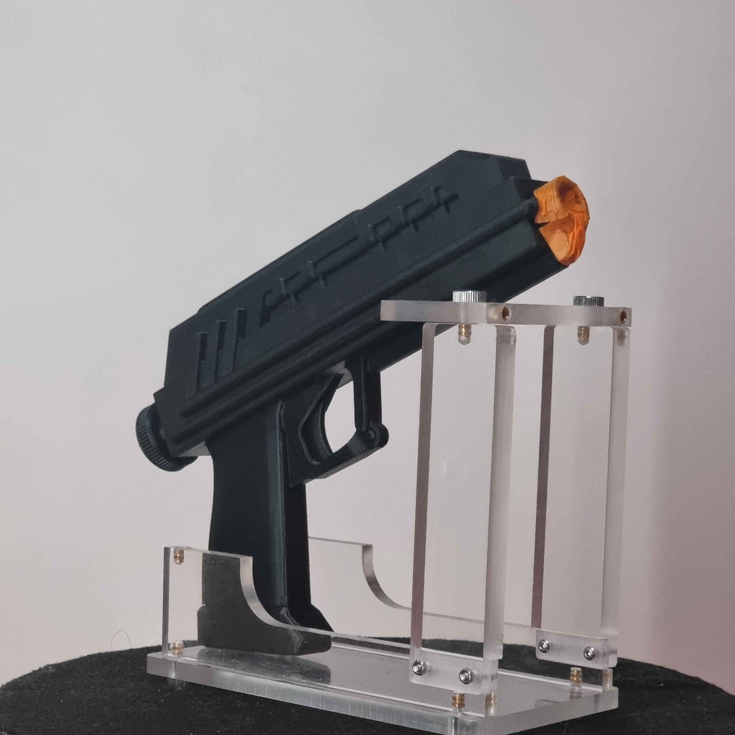 Blaster DC-17 angle view 3D printed Star Wars cosplay NMT's Workshop