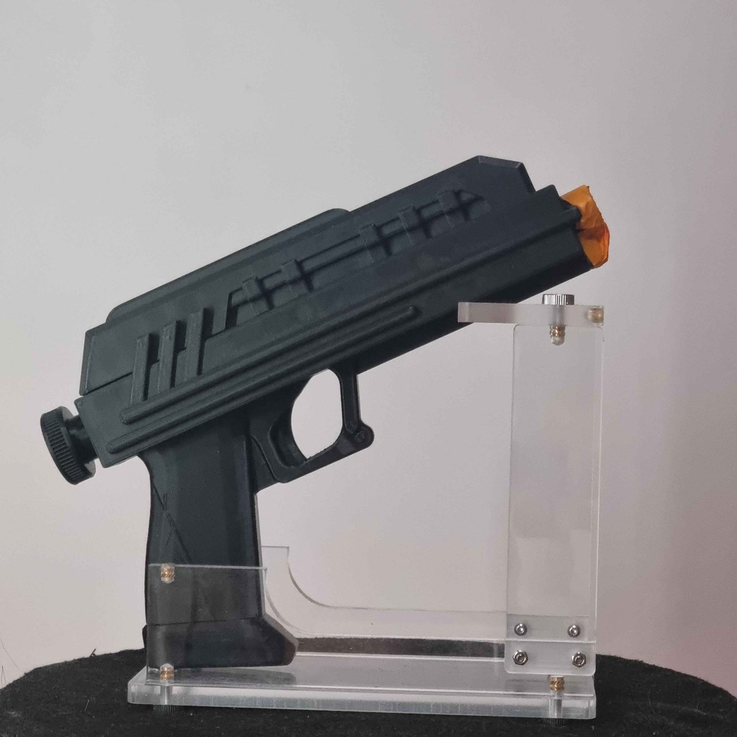 Blaster DC-17 side view left 3D printed prop NMT's Workshop