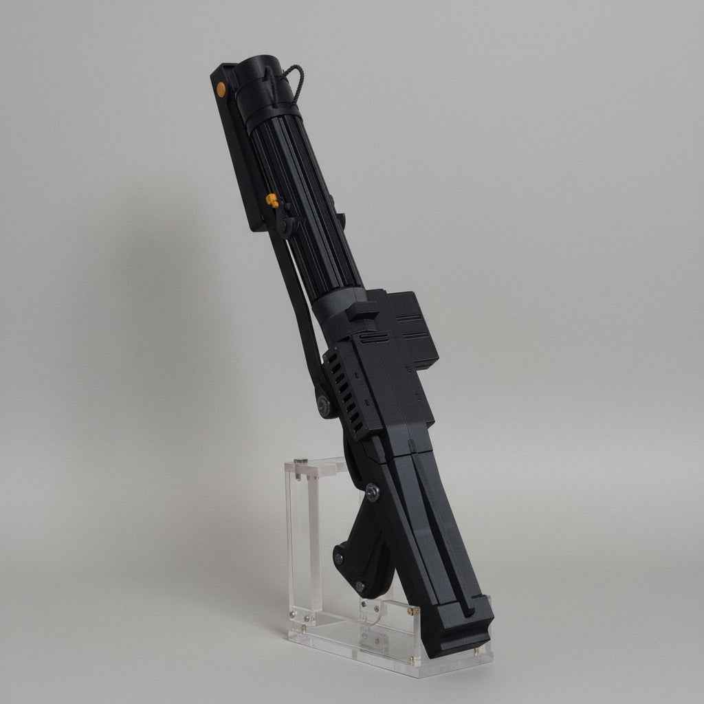 Blaster DC-15s detail close-up 3D printed prop NMT's Workshop