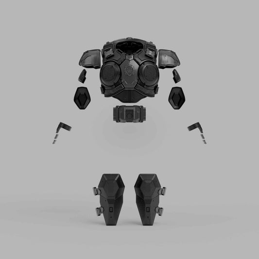 COG battle plate armor — Gears of War 3D print by NMT's Workshop