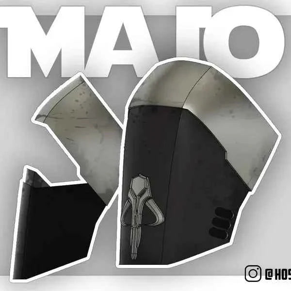 Mandalorian Shoulder Pad Customized Majo style 3D print NMT's Workshop