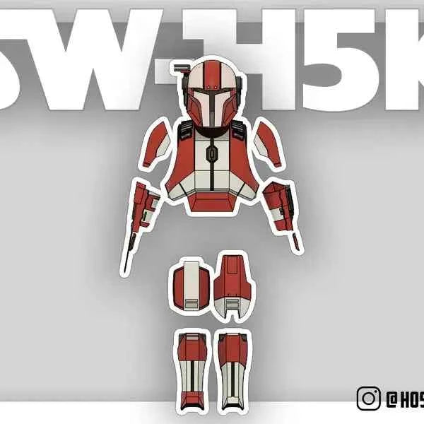 Mandalorian Armor "SW-H5K" – 3D printed Mandalorian cosplay – NMT's Workshop