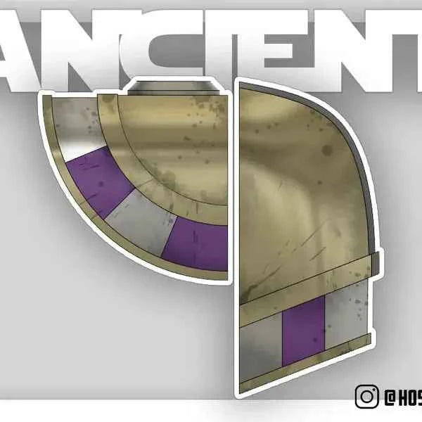 Mandalorian Shoulder Pad Customized Ancient style 3D print NMT's Workshop