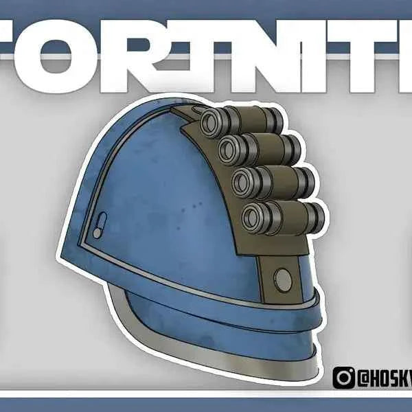 Mandalorian Shoulder Pad Customized Fortnite 4 style 3D print NMT's Workshop