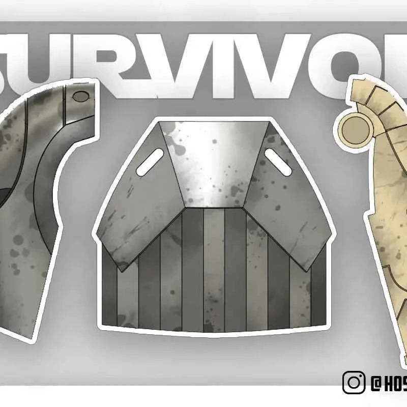 Mandalorian Shoulder Pad Customized Survivor style 3D print NMT's Workshop